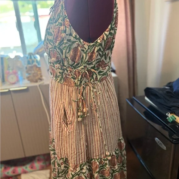 Floral Striped Maxi Dress - Picture 3 of 7